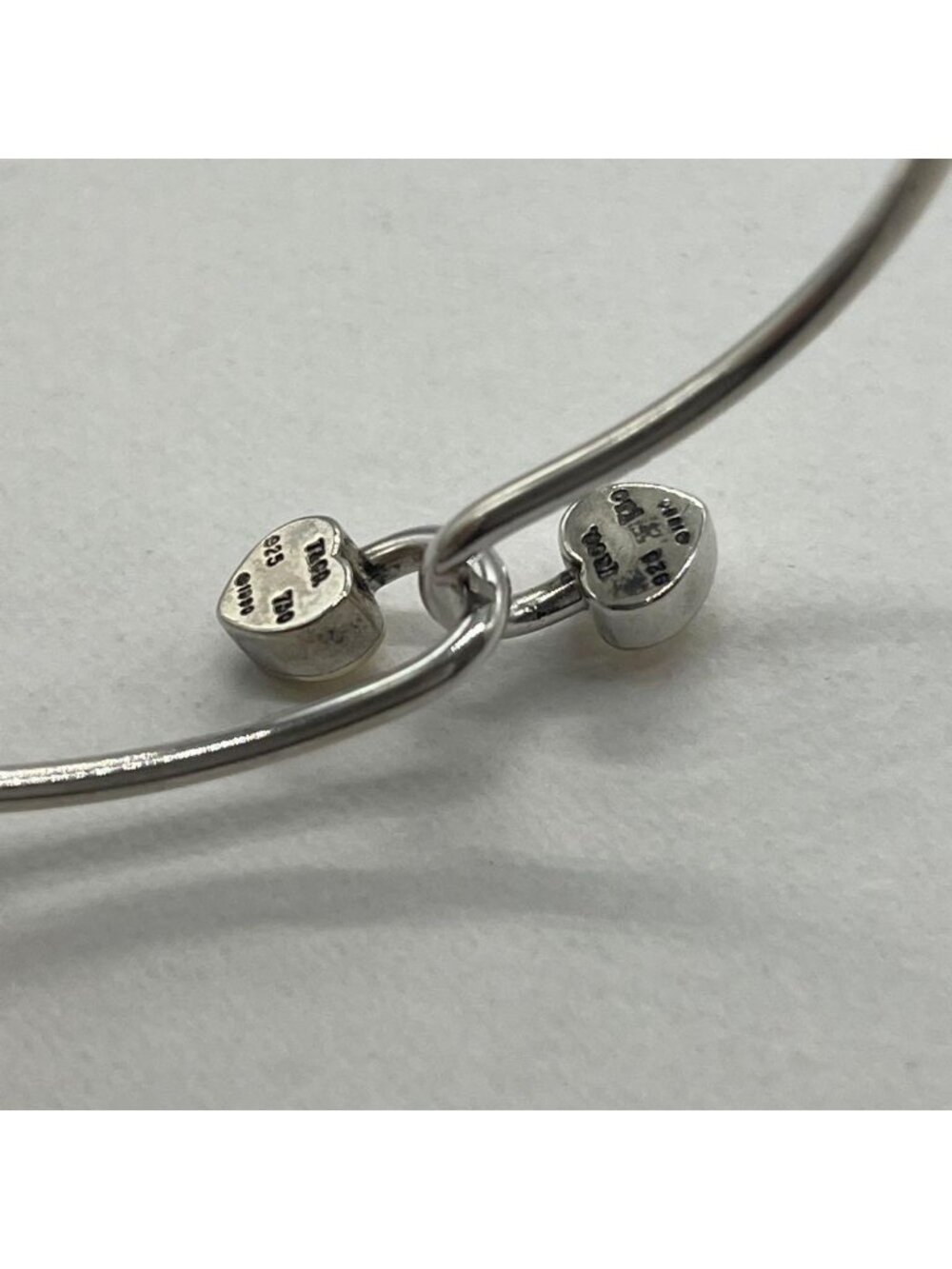 Tiffany & Co Double Heart Hook Bangle Combination Bracelet - Picture 6 of 15